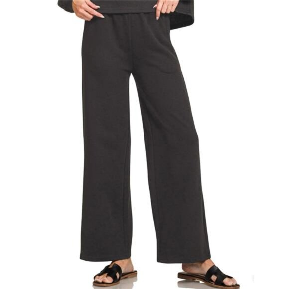 Zenana French Rib Pullover and Pants Set - Picture 2 of 2